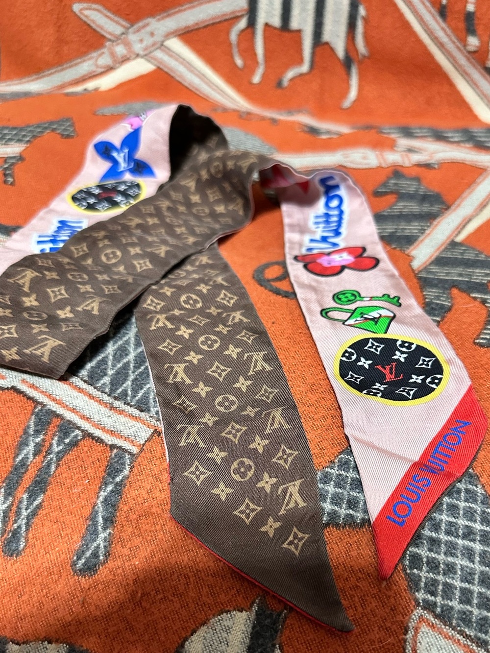 LOUIS VUITTON ❤️🌟 LV STORIES BB BANDEAU MONO & COLORFUL STICKEDS ITEM # 5656704